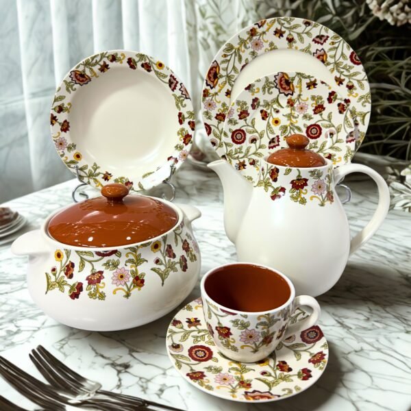 dinner set stoneware 61pc