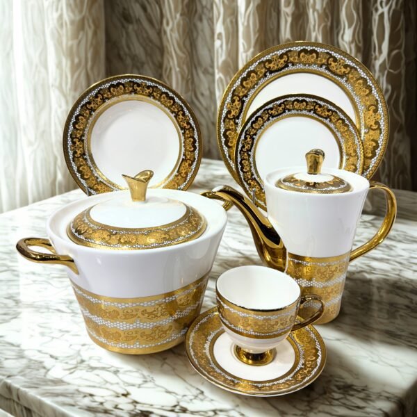 dinner set bone china 61pc
