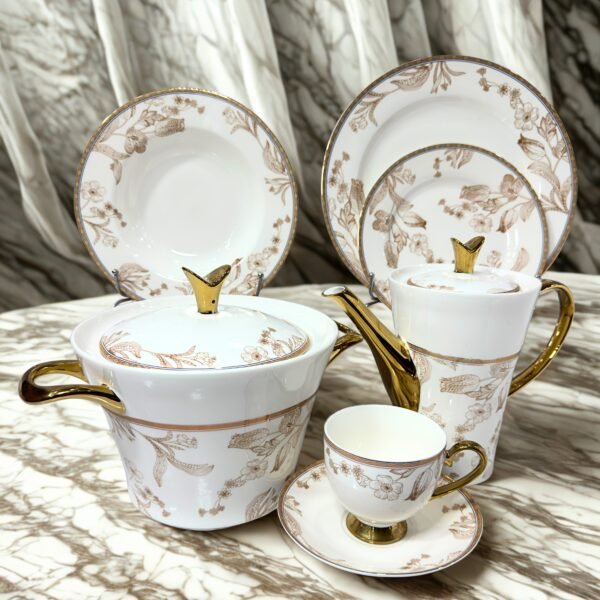 dinner set bone china 61pc