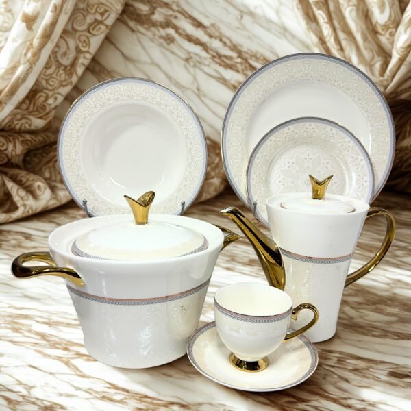 dinner set bone china 61pc