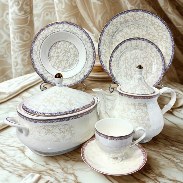 dinner set bone china 61pc