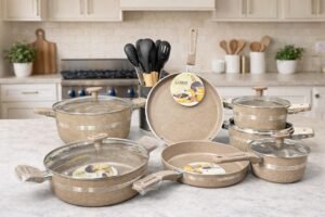 lodge non stick cookware set [22 pieces]