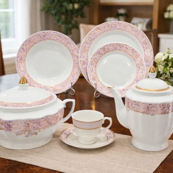 dinner set bone china 61pc