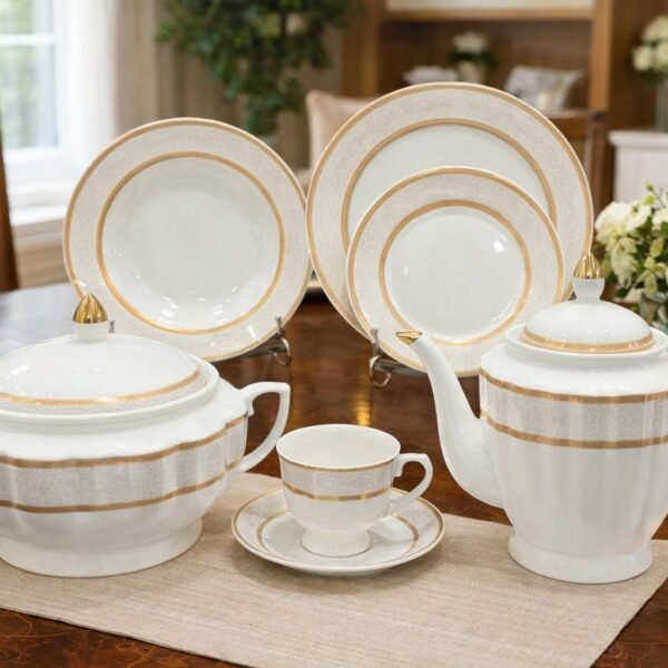 dinner set bone china 61pc