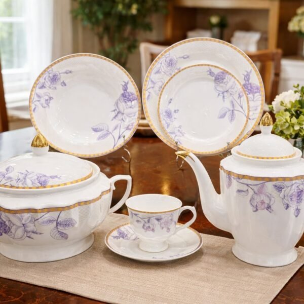 dinner set bone china 61pc